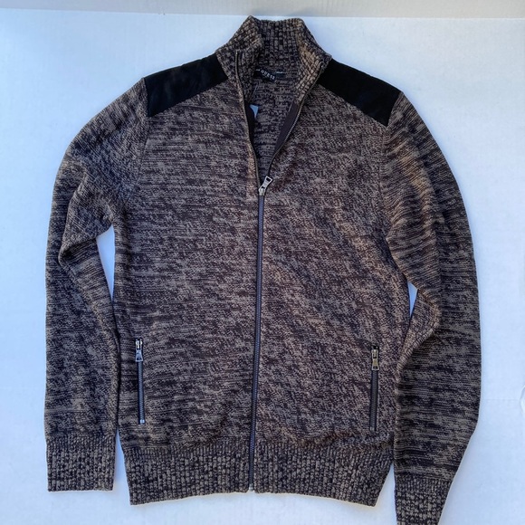 New GUESS Mock-Neck Zip Mens Sweater SZ M - Picture 1 of 4
